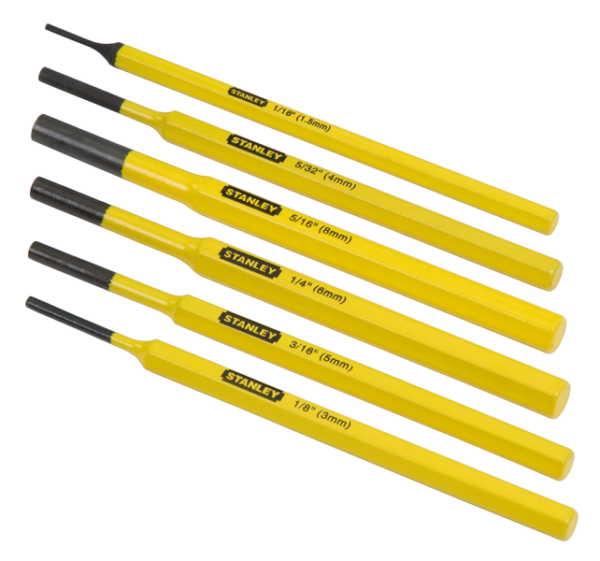 Stanley 4-18-226 6 Delige Drevel Centerpunten Set