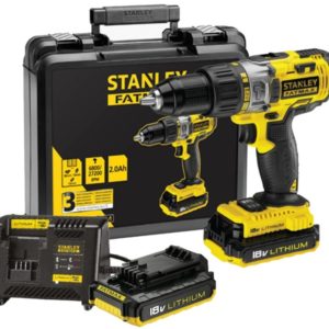 Stanley FMC625D2 18V Li-Ion Accu Klopboor-/schroefmachine Set (2x 2.0Ah Accu) In Koffer