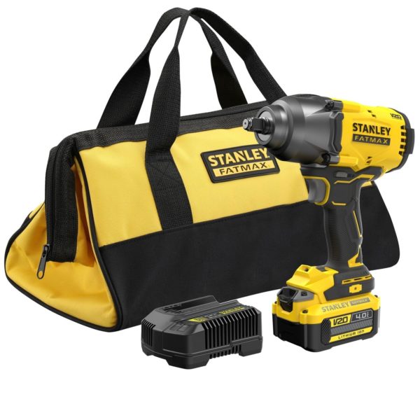 Stanley Fatmax Slagmoersleutel - KIT - SFMCF940M1 - V20 Brushless  - Inclusief Accu&lader