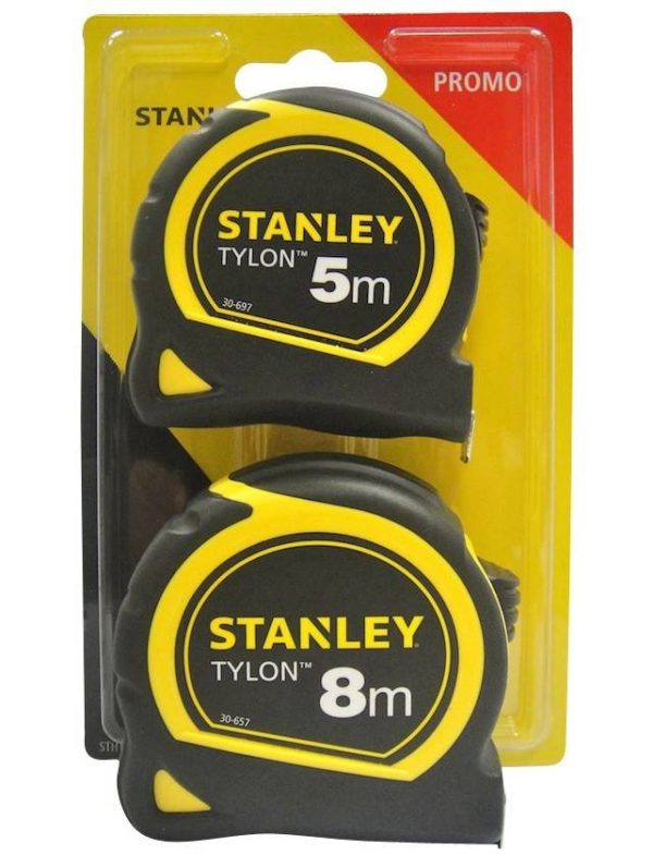 Stanley Promopack Tylon Rolbandmaat 8m + 5m