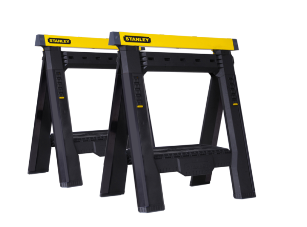 Stanley STST1-70559 Kunststof Schragen - Hoogte En Breedte Verstelbaar - Draagcapaciteit 454 Kg (set Van 2 Stuks)