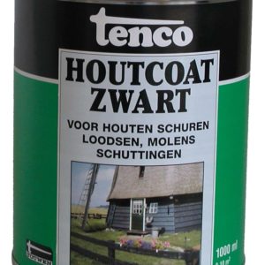 Tenco Houtcoat Zwart - 1 liter