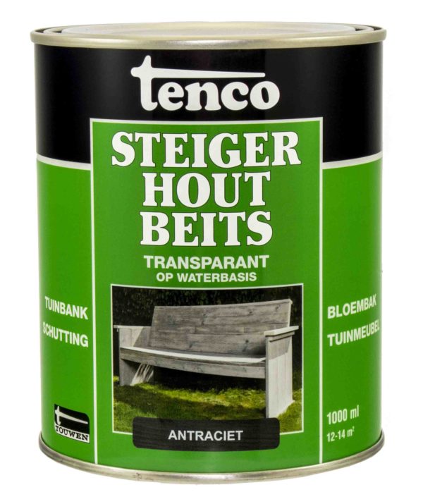 Tenco Steigerhoutbeits Antraciet - 1 Liter