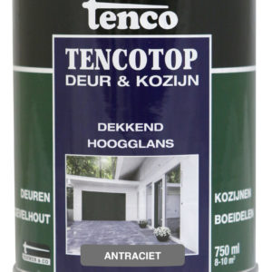 Tencotop Deur&Kozijn Dekkend Hoogglans Antraciet - 750 ml