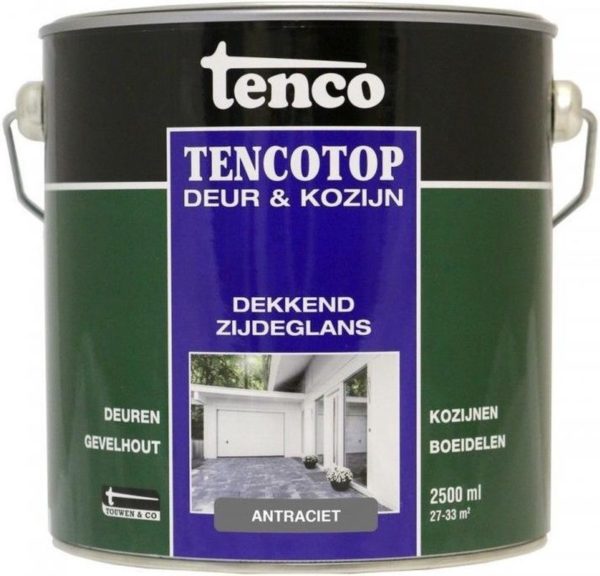 Tencotop Deur&Kozijn Dekkend Zijdeglans Antraciet - 2