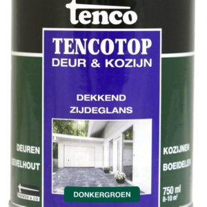 Tencotop Deur&Kozijn Dekkend Zijdeglans Donkergroen - 750 ml