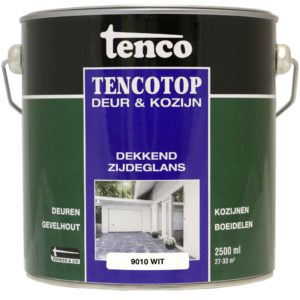 Tencotop Deur&Kozijn Dekkend Zijdeglans RAL 9010 Wit - 2