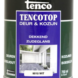 Tencotop Deur&Kozijn Dekkend Zijdeglans RAL 9010 Wit - 750 ml