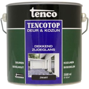 Tencotop Deur&Kozijn Dekkend Zijdeglans Zwart - 2