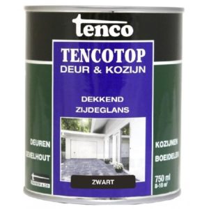 Tencotop Deur&Kozijn Dekkend Zijdeglans Zwart - 750 ml