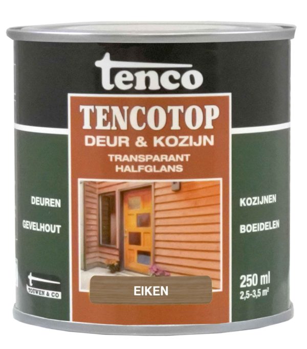 Tencotop Deur&Kozijn Transparant Halfglans Eiken - 250 ml