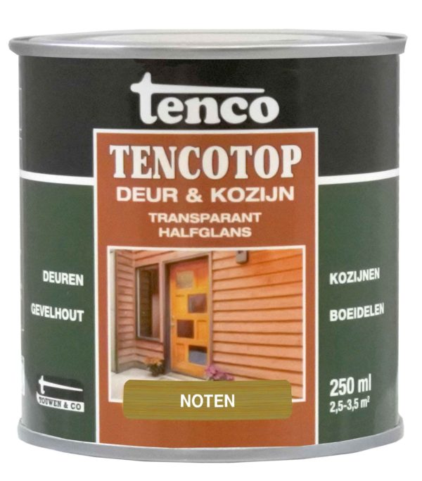 Tencotop Deur&Kozijn Transparant Halfglans Noten - 250 ml