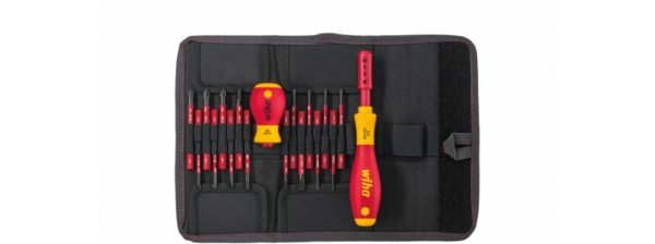 Wiha 2831 T18 SlimVario Schroevendraaierset In Etui - 18 Delig - PH/PZ/Sleuf/Torx/Hex