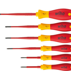 Wiha 3251TRK6 6-delige SoftFinish Electric Slimfix VDE Schroevendraaierset - Torx Tamper Resistant